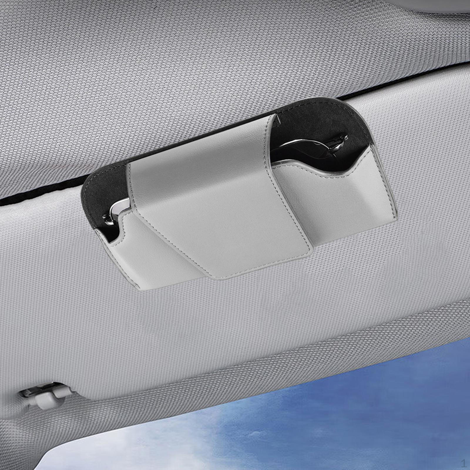 

Автомобильный держатель для солнцезащитных очков, клипса, аксессуары для интерьера, органайзер для хранения очков серый