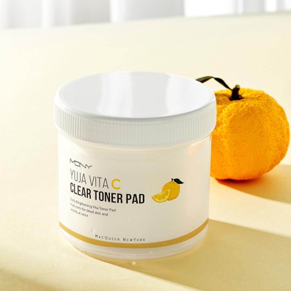 Mqny Citron Toner Pad Hypoallergen Beruhigend Feuchtigkeitsspendend 100 Blatt 240 ml Großes Fassungsvermögen