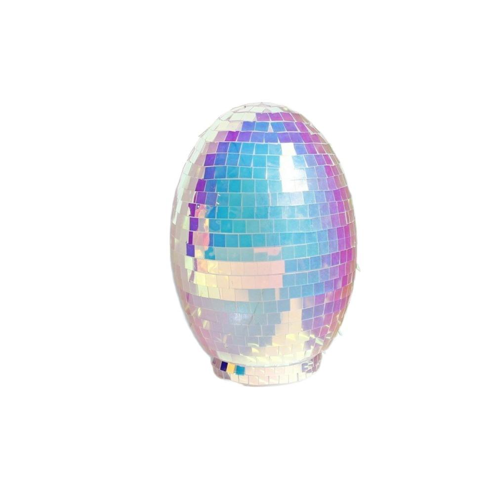 Adorable Easter Mirror Ball Decorative Reflective Mirror Ball Glass Disco Egg Ball  Festive Decor
