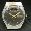 USED VINTAGE CITIZEN AUTOMATIC JAPAN MENS DAY/DATE ORIGINAL DIAL WATCH A434848-2 R123-a434848