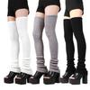Winter Elegant Thigh High Leg Warmers Warm Knit Over The Knee Long Leg Warmers for Women Soft Thick Footless Socks
