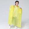 Kinder Erwachsene Wasserdichter Regenmantel Wiederverwendbarer EVA Regenponcho Für Kinder Mädchen Frauen Transparent Klar Regenbekleidung Anzug Für Studenten