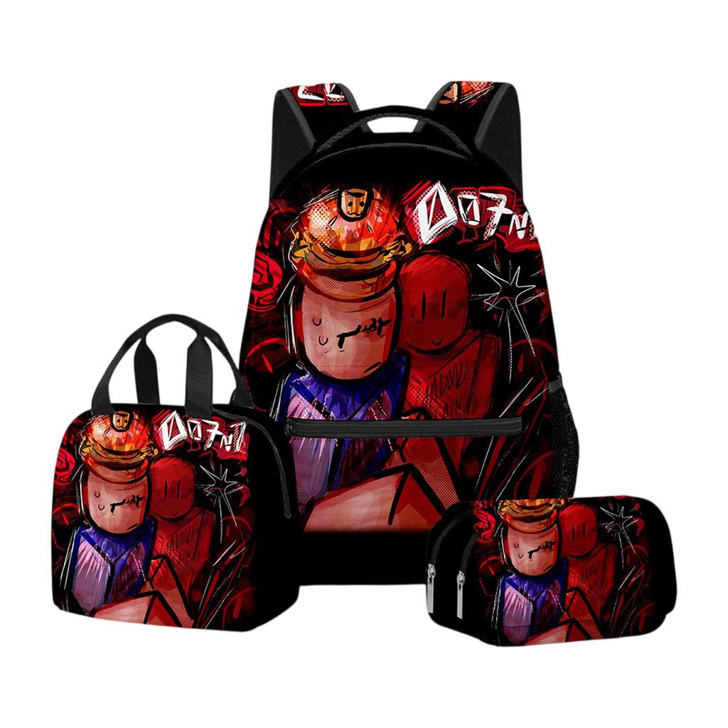 Cartoon Printing Casual Shoulder Bag Junior High School Students Large Capacity Backpacks