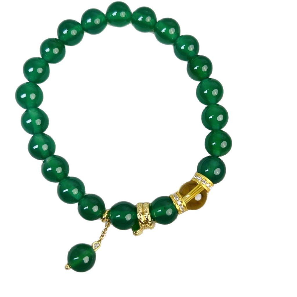 Natural Agate Chalcedony Bracelet. Fashion Women Daily Jewelry Lucky Gift