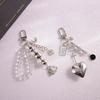 Fashionable Keyring Decor Trendy Love Heart / Bear Charm Hanging Ornament Handbag Bag Car Decorations for Women Men