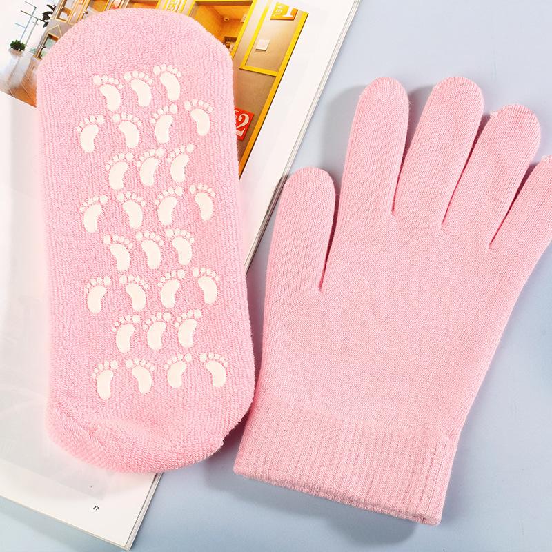 Silicone Moisturizing Mask Socks Reusable Exfoliating Anti Crack Protective Gloves Dry Dead Skin Remover Tools Hand Foot Care