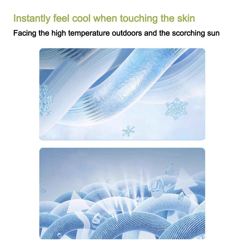 UV Protection Ice Silk Face Mask Breathable Sunscreen Face Veil Fashion Ice Silk Sleeve Outdoor
