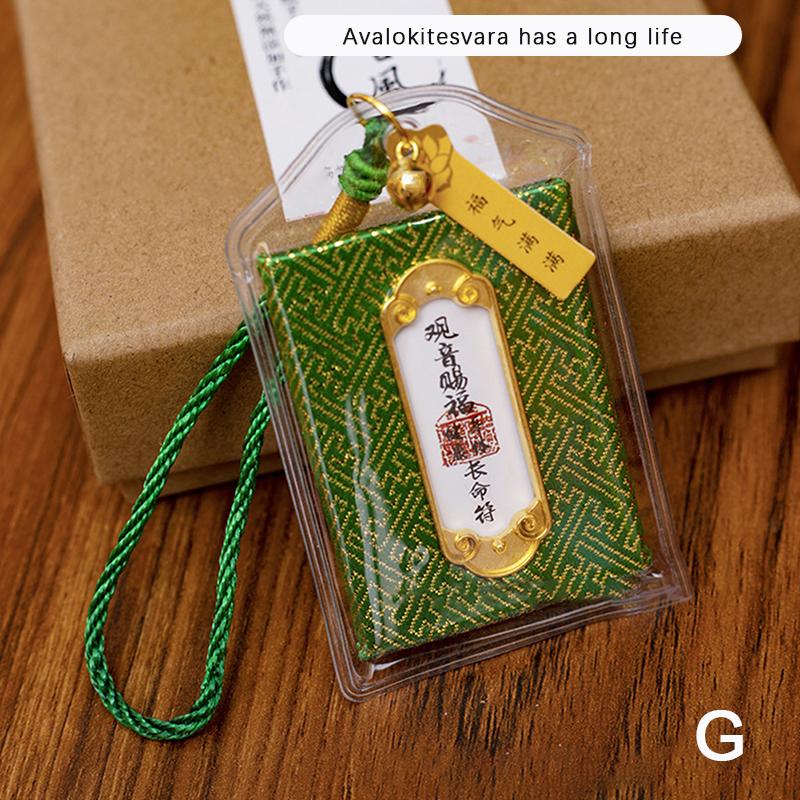 Buddhism Monastery Temple Guan Yin Buddha Efficacious Amulet Pendant Bless Family Safety Health Good Luck Career Gifts Lucky Bag
