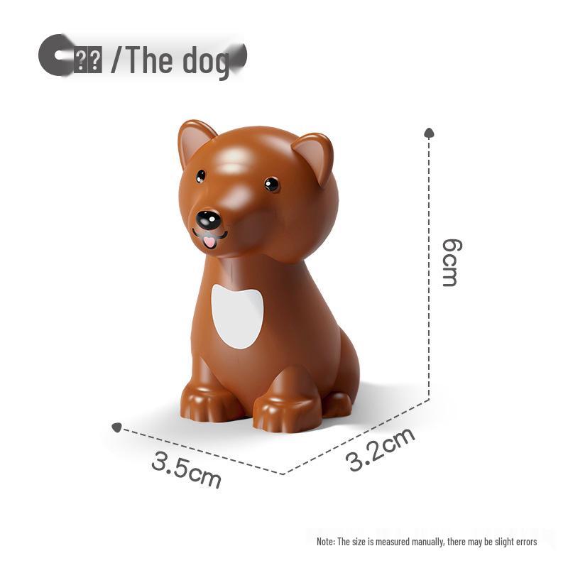 Large Animal Building Blocks: Dinosaur, Tiger, Elephant, Crocodile, Giraffe DIY Educational Toys for Kids