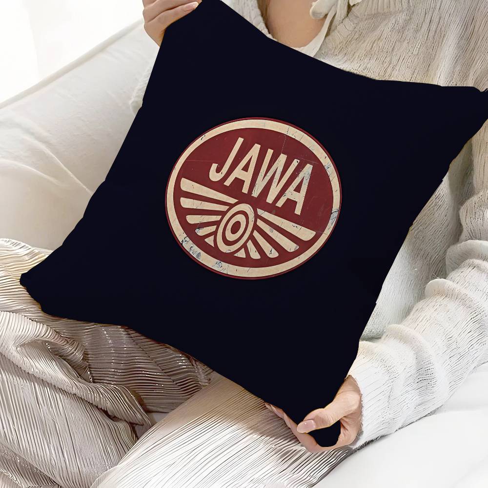 J-Jawas motorcycle logo printed Pillow Cover for Bedroom Room and Living Room Sofa Decorative Cushion Cover