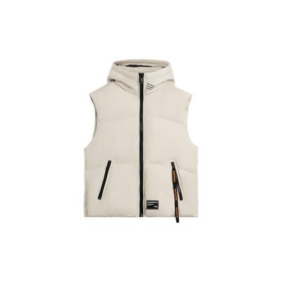 Li Ning Sports Fashion Series Solid Color Loose Sports Vest Women Vests Cloud-Gray AMRS072-2