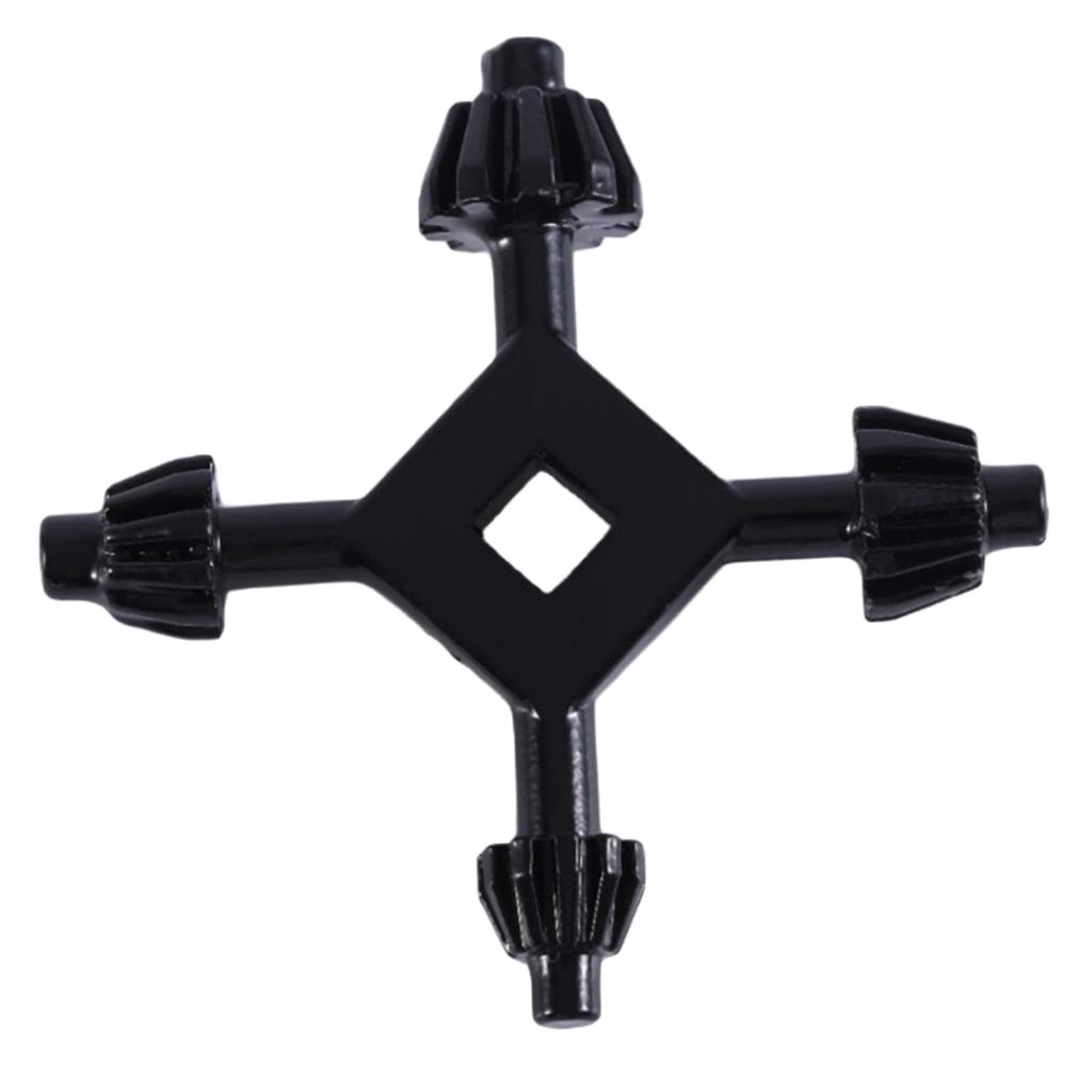 2Pcs Wrench Drill Keys Four in 1 Universal Chuck