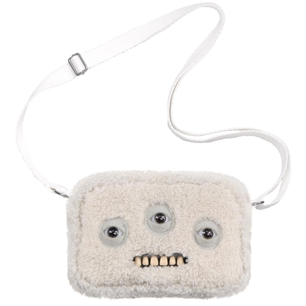 Fluffy Crossbody Bag Wide Eyed Weirdo Screech Dolls Ugly Tooth Monster Plush Toys Big Head Furry Backpack Gifts