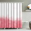 Elegant Watercolor Pink Gradient Shower Curtain Modern Bathroom Decor Water Repellent Fabric Space Saving Design Ideal