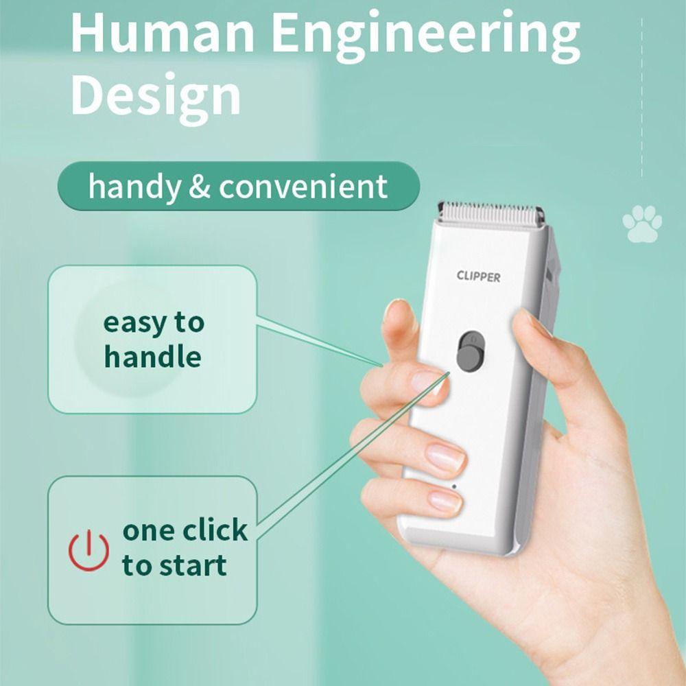 Portable Pet Hair Clipper Silent Waterproof Pet Grooming Electric Clippers Multifunctional Shaving and Hair Cutting Tool