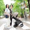 Aprica Smooth Precious AB A-Type Stroller, 3-Wheel Type, for Ages 1 Month to 36 Months (Gray), Product Number 2184600