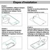 Coque Silicone 360° - Samsung - Galaxy A10 6.2" - Transparent - 2 Films Verre Trempé - Protection Intégrale