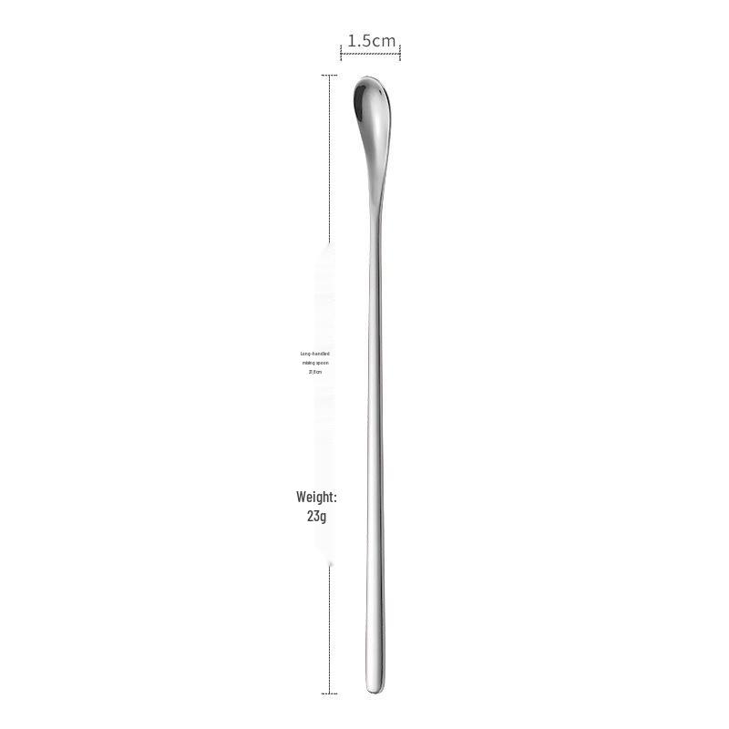 Japanese 304 Stainless Steel Long Handle Stirring Spoon for Ice, Cocktails, Coffee, or Honey