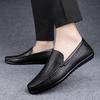 Summer New Soft-soled Casual Leather Shoes Outdoor Hollow Breathable Doudou Shoes