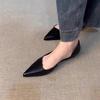 Fashion 2025 New Summer Niche Temperament Pointed Toe Suede Slip-on Flat Slip Single Shoes for Women