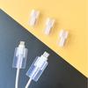 5pcs Soft Silicone Charger Cable Winder Fast Charging Cable Protector Sleeve for Apple IPhone Data Cord Clear Case Clip