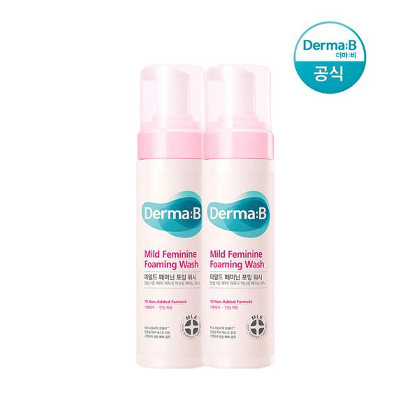 Derma B Mild Feminine Foaming Wash 200ml x 2