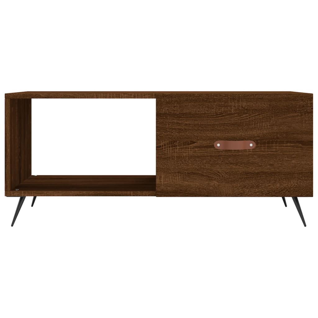 Coffee Table Brown Oak Effect 90 x 50 x 40 cm Engineered Wood