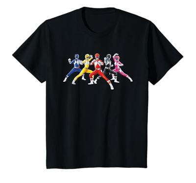 Kids' Power Rangers Fighting Pose Kids' T-Shirt
