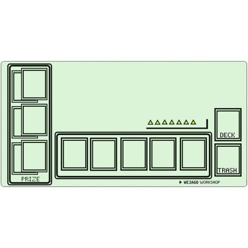 Card Game Play Mat, 60x35cm | Fully Sewn, Rubber Material, Non-Slip, Waterproof, Premium TCG Play Mat for Board Games, TCGs, and More