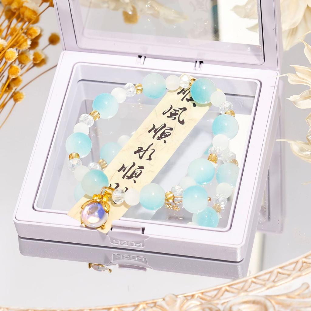 Recommended crystal bracelet, niche high-end glass bracelet, get ice-through student girlfriend gifts
