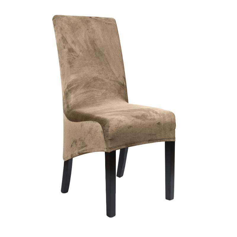 

1 Pieces Long Back Chair Cover Velvet Spandex Dining Chair Slipcover Large Elastic Stretch Case for Kitchen Banquet Stool Cover 1 Pieces