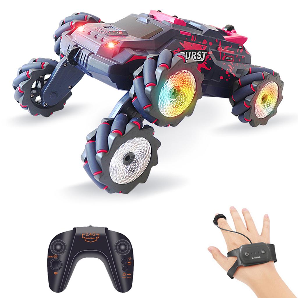 Samochód zdalnie sterowany, 2,4 GHz elektryczny samochód wyścigowy z oświetleniem sprayowym, muzyką, dwustronny