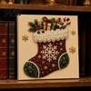 Regali di Natale pensati per gli appassionati Kit Artistico Pittura su Tela con Perle Finte Fai da Te, Kit per Artigianato con Perline Divertimento in Famiglia Adulti, Principianti, Babbo Natale Carino