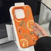 Refreshing Orange Lychee Pattern Soft Phone Case For iPhone 17 Air 16 15 14 13 12 11 Pro Max XS X XR 16e 17e Shockproof Cover