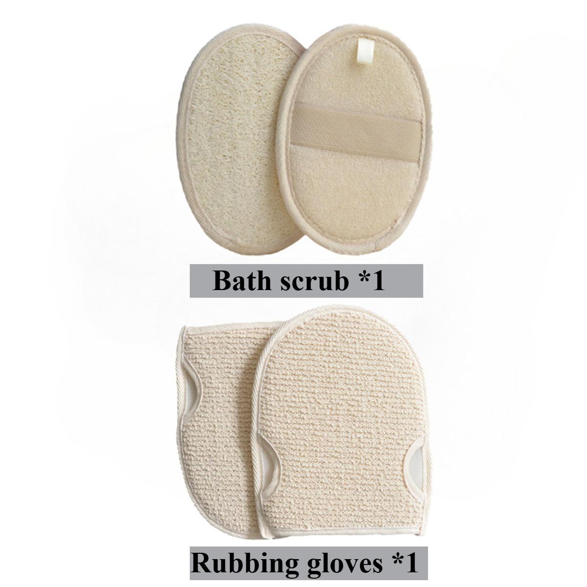 

Exfoliating Gloves Bath Brush Set Loofah Soft Body Scrub Exfoliating Shower Sponge Massager Bathing Tool Bathroom Accessories