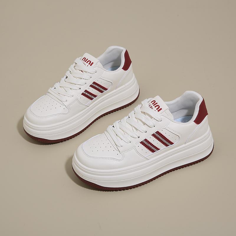 Women Platform Sneakers Simple Design Shoes Lace Up Casual Comfortable Shoes Versatile Female Outdoor High Quality Sneaker 35-40