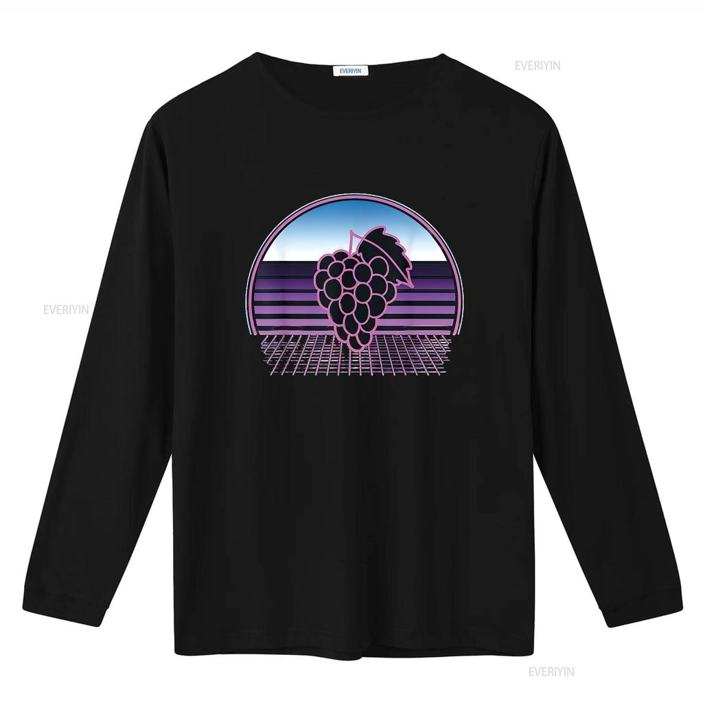 Womens Grape Vines Retro 80S Vaporwave Aesthetic Winery T Shirt Black X Large vintage Washed Comfortable designer clothes