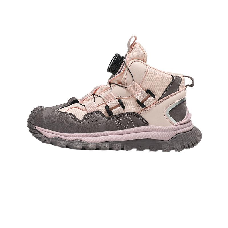 Male and Female Students 2025 Autumn New Children's Rotating High-top Dad Shoes Older Children's Boys and Girls Dirt-resistant Sports Shoes