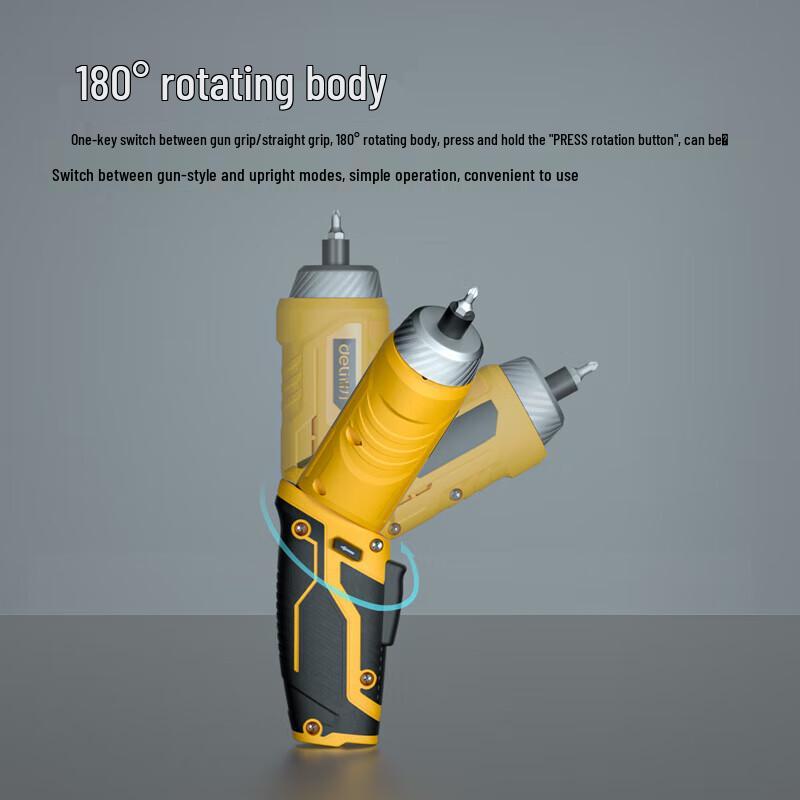 Deli 3.6V Cordless Rotary Screwdriver CN Plug (adapter Included)