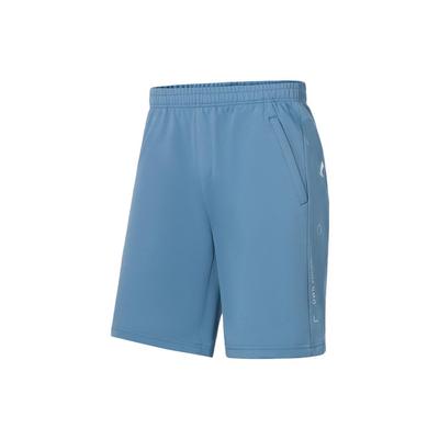 Li Ning Fitness Series Letter Print Solid Color Cotton Shorts Men Shorts Indigo-Blue AKSS351-4