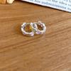 Dripping oil round smiley face love fashion simple ear buckle fresh and sweet earrings niche design earrings women