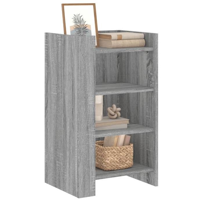 VidaXL Buffet sonoma gris 45x35x75 cm Bois d'ingénierie, armoire, armoire latérale, armoire de rangement, armoire, placard, 848386