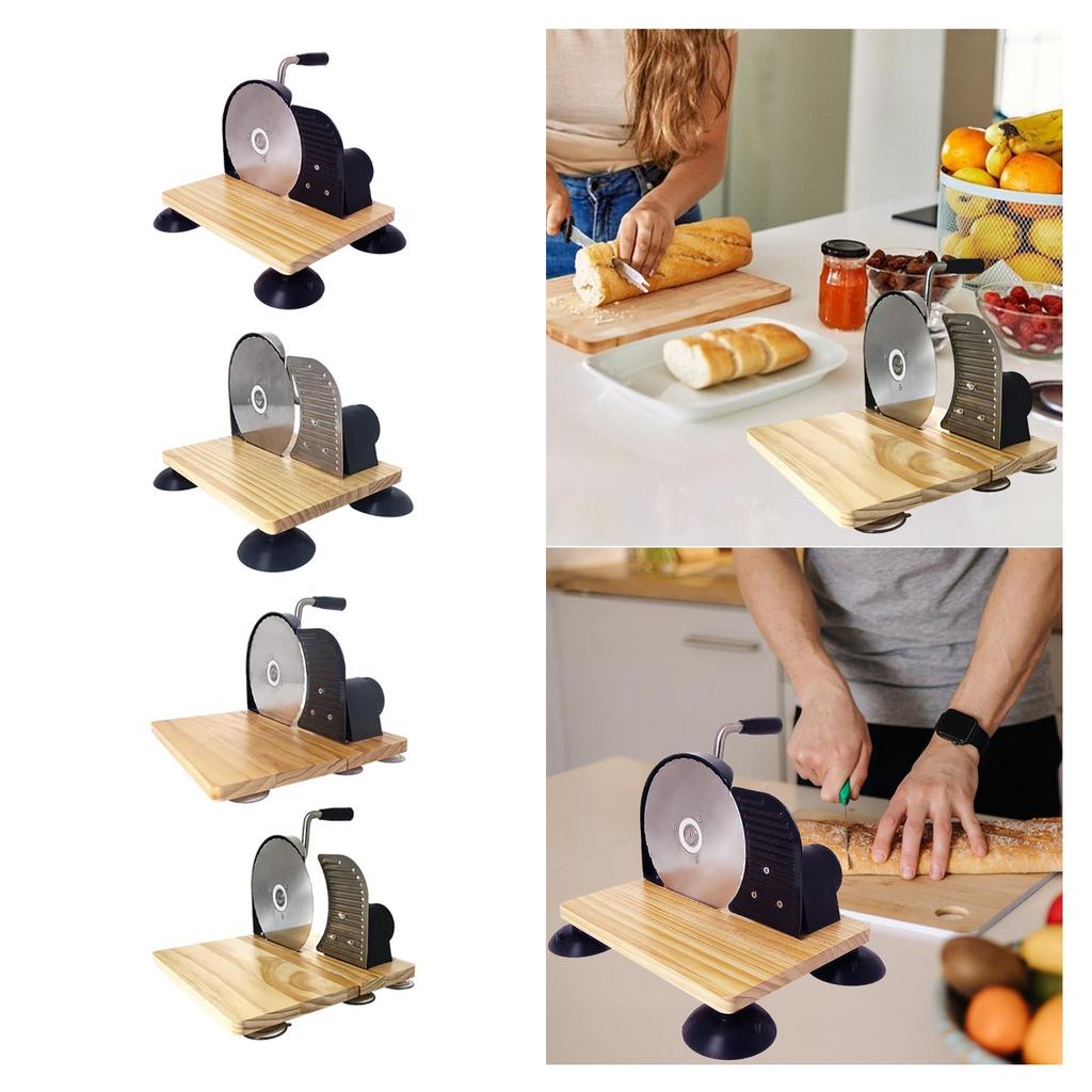 Manual Bread Slicer Classic Tool Machine Evenly Slicing Adjustable Thickness
