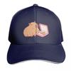 Cute Capybara Eating Pizza Baseball Cap Strapback Dad Hat Six Panel Structured Crown Sun Protection Upf 50
