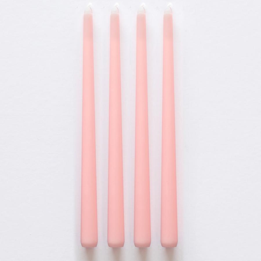 4Pcs Gradient Color Candle Conical Long Rod Candles Dripless Smokeless Candle Romantic Wedding Birthday Party Table Decoration