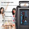 SAST Portable Outdoor Karaoke Trolley Speaker with Dual Microphones CN plug (adapter included)