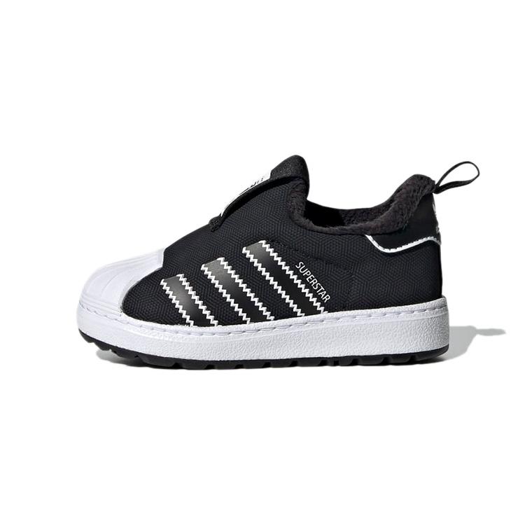 (TD) adidas originals Superstar 360 Winter Black White Baby EG3366 EU 23