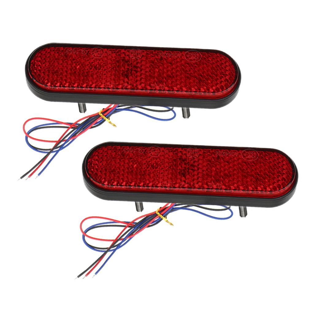 Trailer Lights Tail Stop Brake Light Brake Turn Signal Light with Reflector 12-24V Replacement Side Marker Tail Lights