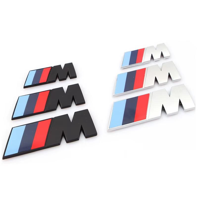 ZWVP7 Car Sticker Rear Trunk Decoration 3D ABS M Emblem Sticker Full Decorative Car Body Exterior Modification Kit For BMW M3 M5 X6 X2