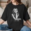 Men Women's Celines Dion 2026 Paris Tour T Shirt Music Cotton Tops Novelty Short Sleeve Round Collar Tee Graphic Printed T-Shirt
